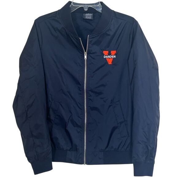 Charles River UVA Darden Flight Jacket Navy Size M - Picture 2 of 7